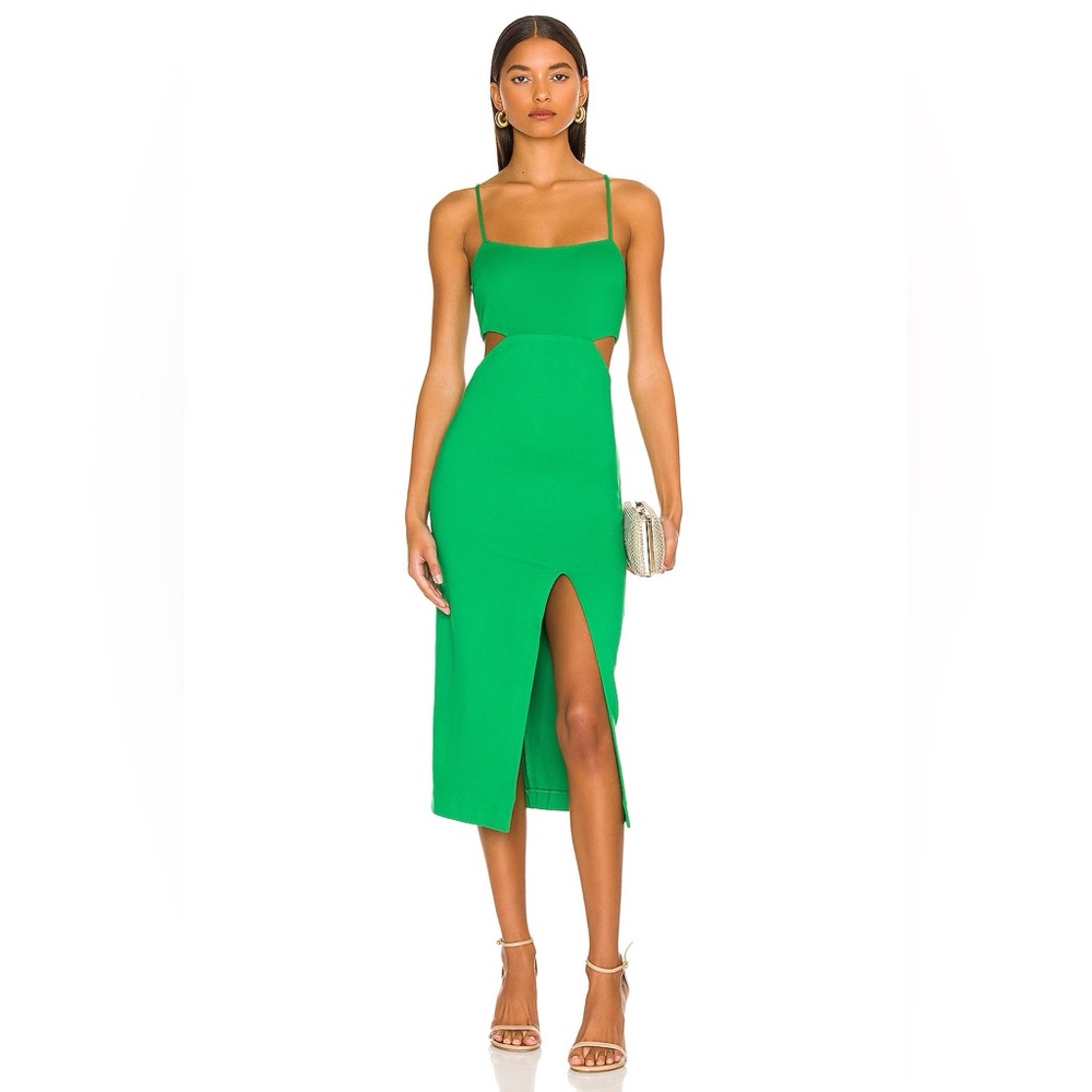 NWT Revolve H:ours Women's Haydon Midi Dress in Green